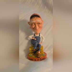 Life is A Gas 2004 Encore Bobble Works Figure 7" tall Resin Figure Country Retro
